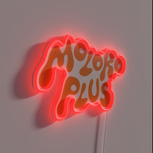 Charger l'image dans la galerie, Vibrant Orange Neon Sign with RGB Lighting Effects and Energy