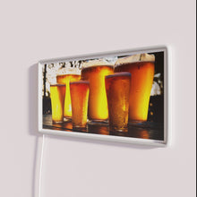 Charger l'image dans la galerie, Vibrant RGB neon friends quote decor for fun living spaces.