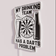 Charger l'image dans la galerie, Neon bar pub decor sign drinking team darts problem solution