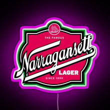 Charger l'image dans la galerie, Narragansett Harpoon RGB neon sign  pink