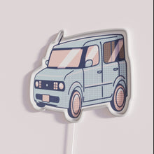 Charger l'image dans la galerie, Neon Nissan Cube logo decor in vibrant RGB colorful lighting