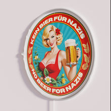 Charger l'image dans la galerie, Anti-Nazism Neon Sign Protests Against Hate with Vibrant Red Green Lighting