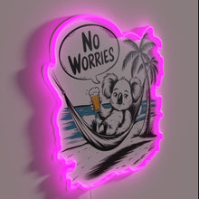 Charger l'image dans la galerie, Relaxing Vibes Guaranteed with Bright No Worries Neon Accent Sign