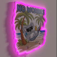Charger l'image dans la galerie, Relaxation assured with vibrant No Worries RGB neon light sign