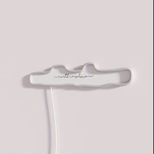 Charger l'image dans la galerie, Vibrant North Carolina script neon sign with full color RGB lighting