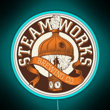 Charger l'image dans la galerie, Offcial Brewing Steamworks RGB neon sign lightblue