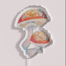 Charger l'image dans la galerie, Vibrant Art Studio Decorations with Colorful Oil Pastel Mushroom Neon Sign