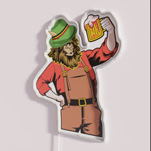 Charger l'image dans la galerie, Neon Beer Bar Sign with Bigfoot and Oktoberfest Design