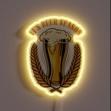 Charger l'image dans la galerie, Vibrant RGB Neon Sign Celebrating Oktoberfest's Cheerful Beer Culture Tradition