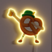 Charger l'image dans la galerie, Festive Bavarian-themed beer drinking neon sign in vibrant RGB colors.