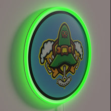 Charger l'image dans la galerie, Traditional German-inspired Oktoberfest celebration illuminated in colorful neon glow accents.