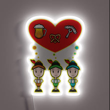 Charger l'image dans la galerie, Traditional German-themed Oktoberfest beer festival celebration neon light display