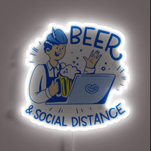 Charger l'image dans la galerie, Vibrant Oktoberfest Social Distance Sign for COVID Lockdown Awareness