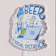 Charger l'image dans la galerie, Oktoberfest Social Distance Coronavirus Lockdown COVID-19 Quarantine Neon Sign Decorations