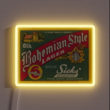 Charger l'image dans la galerie, Authentic Vintage German-Inspired Boho Bar Sign with Neon LED Accent