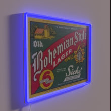 Charger l'image dans la galerie, Vintage lager bar decor with bold, colorful Old World charm.