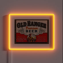 Charger l'image dans la galerie, Vintage-inspired neon beer sign featuring bold, colorful LED lighting accents