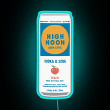 Charger l'image dans la galerie, Peach High Noon RGB neon sign lightblue