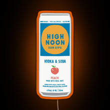 Charger l'image dans la galerie, Peach High Noon RGB neon sign orange
