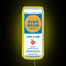 Charger l'image dans la galerie, Peach High Noon RGB neon sign yellow