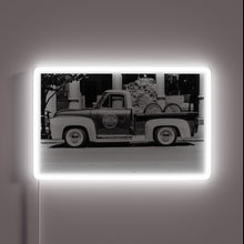 Charger l'image dans la galerie, Vintage-style illuminated logo of Peerless Distillery's iconic truck emblem