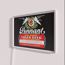 Charger l'image dans la galerie, Vibrant LED Pennant Lager Beer Sign for Home Bar Decorations