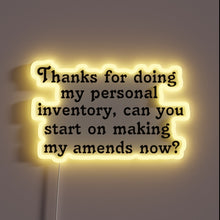 Charger l'image dans la galerie, Glowing personal inventory tracker with customizable RGB neon lighting display