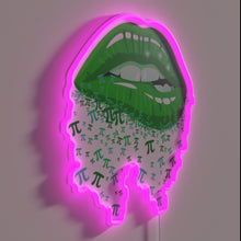 Charger l'image dans la galerie, Mathematically precise Pi celebration gift with colorful RGB LED lips.