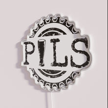 Charger l'image dans la galerie, Neon Pilsner Beer Sign with RGB Colorful Word Logo Design