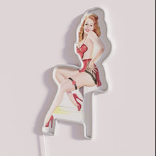 Charger l'image dans la galerie, RGB LED lighted pin up vintage style neon art decor