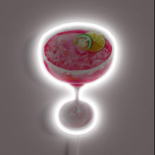 Charger l'image dans la galerie, Splashy Pink Margarita Fun in Vibrant RGB Neon Sign Bling