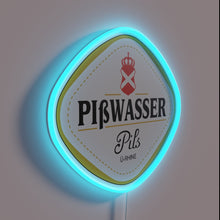 Charger l'image dans la galerie, Add vibrant glow with colorful Piswasser Pils beer bar decor.