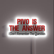 Charger l'image dans la galerie, Pivo is the answer, a glowing tribute to Czech beer