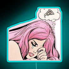Charger l'image dans la galerie, Pizza RGB neon sign lightblue