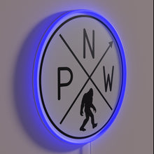 Charger l'image dans la galerie, Retro Pacific Northwest Sasquatch Legend Glows in Vibrant Neon Colors