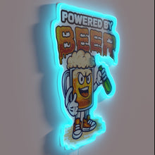 Charger l'image dans la galerie, Dynamic powered RGB neon light installation for modern home decor.