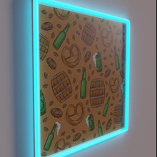 Charger l'image dans la galerie, Vibrant Neon Sign for Oktoberfest Celebrations with Pretzels and Beer