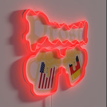 Charger l'image dans la galerie, Vibrant RGB neon sign for German-themed beer parties and celebrations.