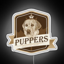 Charger l'image dans la galerie, Puppers Officially Wayne s favourite beer RGB neon sign white