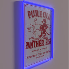 Charger l'image dans la galerie, Vibrant Retro Style Neon Sign with Panther Logo in RGB Lighting