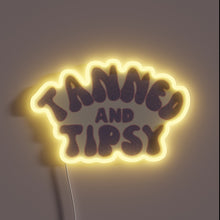 Charger l'image dans la galerie, Vibrant purple tanned tipsy vibes in radiant RGB neon glow.