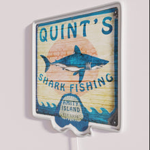 Charger l'image dans la galerie, Quint's shark fishing adventure vibrant glow in home decor lighting