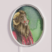 Charger l'image dans la galerie, Glowing Ram with Dungarees Neon Sign in Vibrant RGB Colors