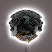 Charger l'image dans la galerie, Add a touch of mystique with this raven-inspired beer sign
