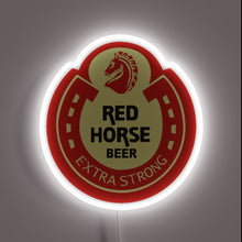 Charger l'image dans la galerie, RGB Neon Sign with Iconic Red Horse Beer Branding Logo