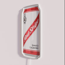Charger l'image dans la galerie, Customizable LED neon bar signs with vibrant red stripe accents
