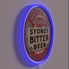 Charger l'image dans la galerie, Vibrant RGB Neon Sign Featuring Rech's Iconic Bitter Beer Logo