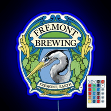 Charger l'image dans la galerie, Retro Fremont Brewing Company Beer RGB neon sign remote