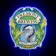 Charger l'image dans la galerie, Retro Fremont Brewing Company Beer RGB neon sign blue