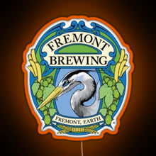 Charger l'image dans la galerie, Retro Fremont Brewing Company Beer RGB neon sign orange